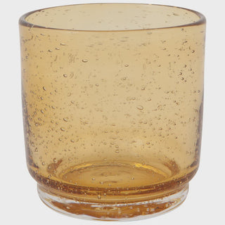 Bubbled Glass 12 oz - Amber