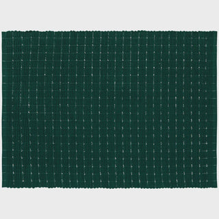 Spruce Silver Cotton Ribbed Placemat
